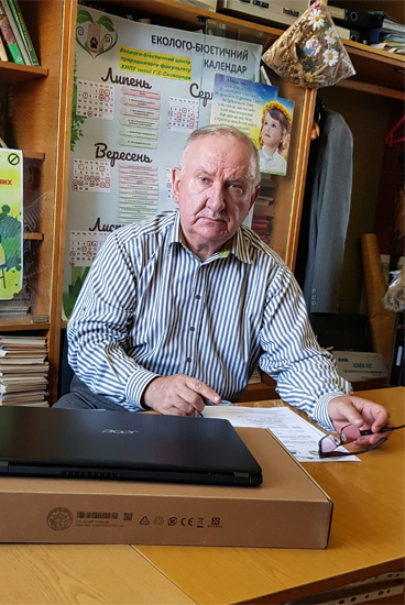 Prof. Alexander Pinsky, Leiter des Ökologischen und Bioethischen Zentrums, Charkiw